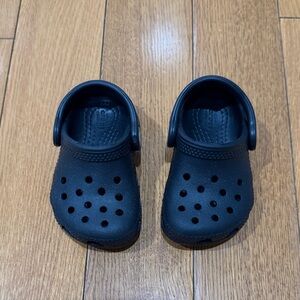 Kids black crocs